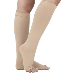 Knee High Open Toe Graduated Compression Stockings 20-30mmHg