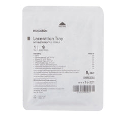 Sterile Laceration Tray with Surgical Instruments - Complete Wound Repair Kit