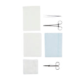 Sterile Laceration Tray with Surgical Instruments - Complete Wound Repair Kit