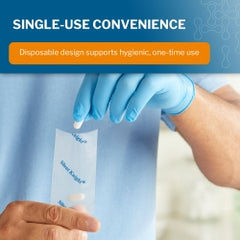 McKesson Silent Knight Single Use Pill Crusher Pouches - Latex-Free Clear Plastic - 2 x 4.5 Inch - 1000 Count