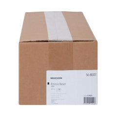 16 oz Plastic Emesis Basin - Single-Use Kidney-Shaped Medical Basin with Graduated Markings