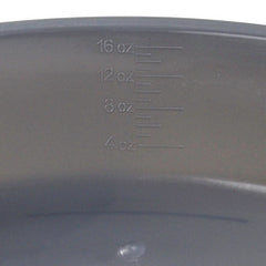 16 oz Plastic Emesis Basin - Single-Use Kidney-Shaped Medical Basin with Graduated Markings