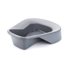 McKesson Pontoon Bedpan - Graphite 15 Inch Single Patient Use with Non-Stick Surface & 250 lb Capacity