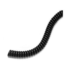 LUMEON Blood Pressure Coiled Tubing - 8-Foot Latex-Free Extension with Female Luer Connector, Black