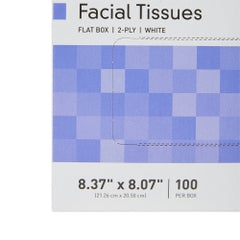 2-Ply Facial Tissues White - Soft Embossed Medical-Grade for Healthcare & Office Use