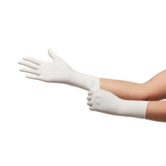 Sterile Latex Surgical Gloves Powder-Free - Beaded Cuff with Polymer Coating