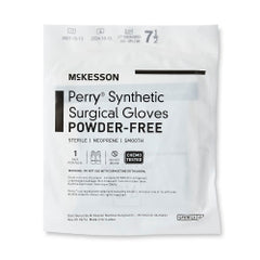 McKesson Perry Performance Plus Neoprene Powder-Free Sterile Surgical Gloves - Latex-Free, Dark Green