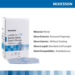 Sterile Nitrile Exam Gloves Powder-Free - Textured Fingertips Medical Grade Blue