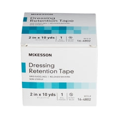 Dressing Retention Tape - Breathable Fabric with Grid Guidelines, Non-Sterile, White, Latex-Free