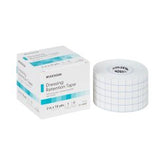 Dressing Retention Tape - Breathable Fabric with Grid Guidelines, Non-Sterile, White, Latex-Free