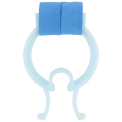 Disposable Foam Nose Clip for Spirometry - Blue Plastic with Soft Pads