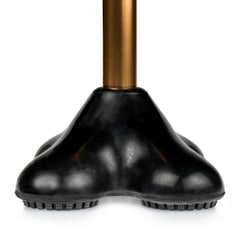 McKesson 4-Point Cane Tip - Black Rubber Self-Standing Quad Base for 3/4 Inch Canes