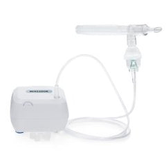 Small Volume Compressor Nebulizer System - Portable Aerosol Therapy Machine with Mouthpiece, 6ft Tubing, 6ml Cup