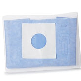 McKesson Surgical Minor Procedure Drape - SMS Fabric with Adhesive Fenestration