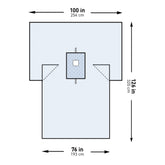 Sterile Surgical Breast Drape with EdgeGuard Technology - SMS Fabric, Absorbent Reinforcement, Flame Resistant