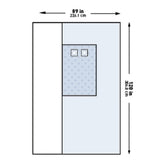 Cardiovascular Femoral Angiography Drape - Sterile SMS Fabric with Dual Aperture Design