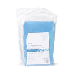 Heavy-Duty Knee Arthroscopy Drape - Blue SMS Fabric with Fluid Collection Pouch | 114x88x116 Inch