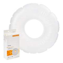 McKesson White Inflatable Donut Seat Cushion - 13 Inch Diameter Ring Cushion for Pressure Relief