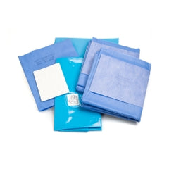 Sterile Lithotomy Drape Pack II - Complete Urologic Procedure Kit with SMS Fabric & PE Film Protection