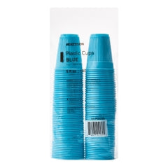 Disposable Drinking Cups 5 oz Polypropylene - Flexible Crush-Resistant, Latex-Free - Blue & Clear Options