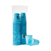 Disposable Drinking Cups 5 oz Polypropylene - Flexible Crush-Resistant, Latex-Free - Blue & Clear Options