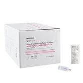 Blood Transfer Device with Female Luer Adapter - Needleless Safety Holder for Vacuum Tubes