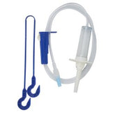 Secondary IV Administration Set - 40 Inch Tubing with Roller Clamp - Sterile Gravity Infusion System