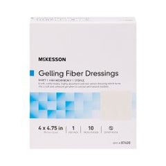 McKesson Absorbent Gelling Fiber Dressing - Sterile CMC Alginate for Moderate to Heavy Exudate