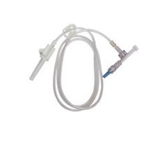 Medical Transfer Set 42 Inch with Dual Check Valve - 7.9mL Syringe Volume (Case of 50)