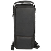 Feeding Pump Backpack - Polyester Enteral Nutrition Carrier with Clear PVC Window, Black