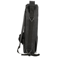 Feeding Pump Backpack - Polyester Enteral Nutrition Carrier with Clear PVC Window, Black
