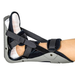 McKesson Plantar Fasciitis Night Splint - Boot Style with Hook and Loop Closure, Gray-Black