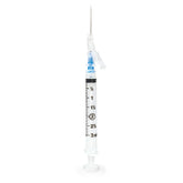 Safety Syringe with Hinged Hypodermic Detachable Needle - OSHA Compliant Needlestick Prevention