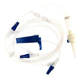 Professional IV Pump Administration Set - 3 Port 110 Inch Sterile DEHP-Free Tubing - Box of 50