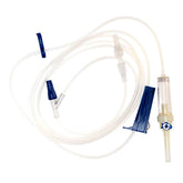 IV Pump Set 102 Inch Tubing - Sterile DEHP-Free with Needle-Free Port - Box of 50