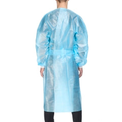 Chemotherapy Procedure Gown - AAMI Level 2 Polycoated Protection with Knit Cuffs