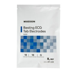 ECG Resting Tab Electrodes - Silver/Silver Chloride with Conductive Adhesive Hydrogel