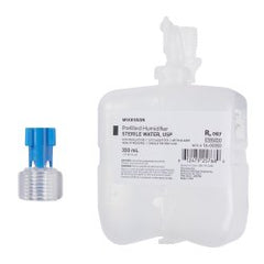 Prefilled Humidifier Bottle with Sterile Water 350mL - Universal Oxygen Concentrator Adapter