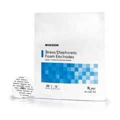 ECG Stress Testing Electrodes - Foam Backing Conductive Gel Teardrop Diaphoretic