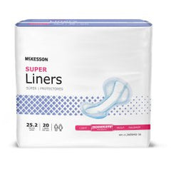 Super Incontinence Liners - 25.2 Inch Contoured Moderate Absorbency - Unisex Adult Disposable