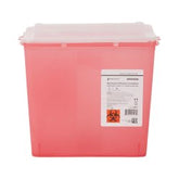 McKesson Prevent Biohazard Sharps Container - 2 Gallon Translucent Horizontal Entry Locking Lid