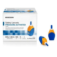 Safety Lancet Sterile Pressure Activated 1.8mm - Retractable Needle 21G/26G/30G Gauge Options