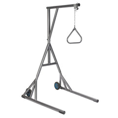 Free-Standing Trapeze Bar - Silver Vein Finish | Patient Mobility Aid & Transfer Assistance