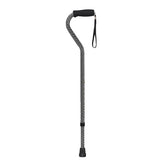 Offset Handle Cane Black Wave