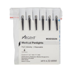 Disposable Medical Penlight White LED - Professional Grade Diagnostic Tool, 4.5 Inch (Pack of 6)