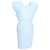 Disposable Patient Exam Gown - Tissue/Poly/Tissue, 30 x 42 Inch with Waist Belt