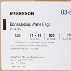 Red Infectious Waste Bags 11 x 14 Inch - Heavy Duty Biohazard Disposal Bags 1-6 Gallon