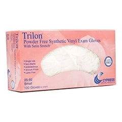 Synthetic Vinyl Exam Gloves Powder-Free Clear - Latex-Free, Smooth Finish, Ambidextrous - 9.6 Inch