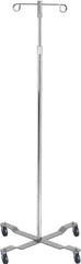Drive Medical Economy IV Pole - Adjustable Height Medical Grade Infusion Stand