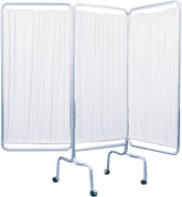 Drive Medical 3-Panel Privacy Screen - Professional Medical Room Divider for Hospitals & Clinics